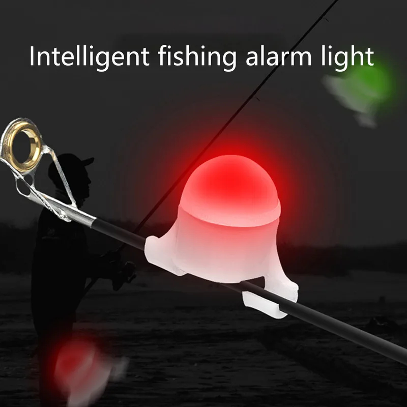 Fishing Rod Casting - 1-3個のLEDライト付き電子釣り用バイトアラーム、夜釣り用キャスティングロッドチップライト、釣り人用ライト警告システム