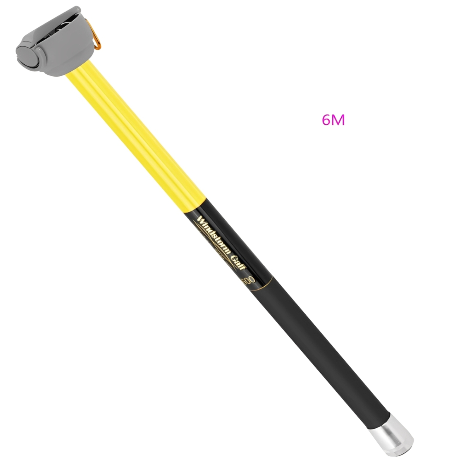 Fishing Rod Carbon Fiber - SANLIKE 6 メートル伸縮式イカ釣り竿ステンレス鋼 7 爪フックポータブル滑り止めハンドルプラスチックカバーカラビナ釣りツール