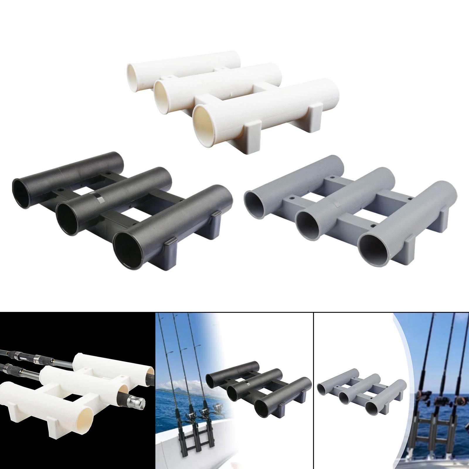Fishing Rod Rack - 釣り竿ホルダー 垂直 4本ネジ付き ブラケットチューブ 3本竿ラック カヤック