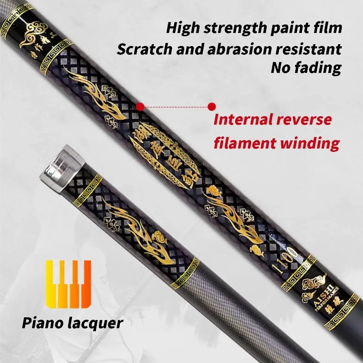 8-16M超軽量ロングハード釣り竿 19Hカーボンファイバー - Fishing Rod Telescopic のレビューと価格