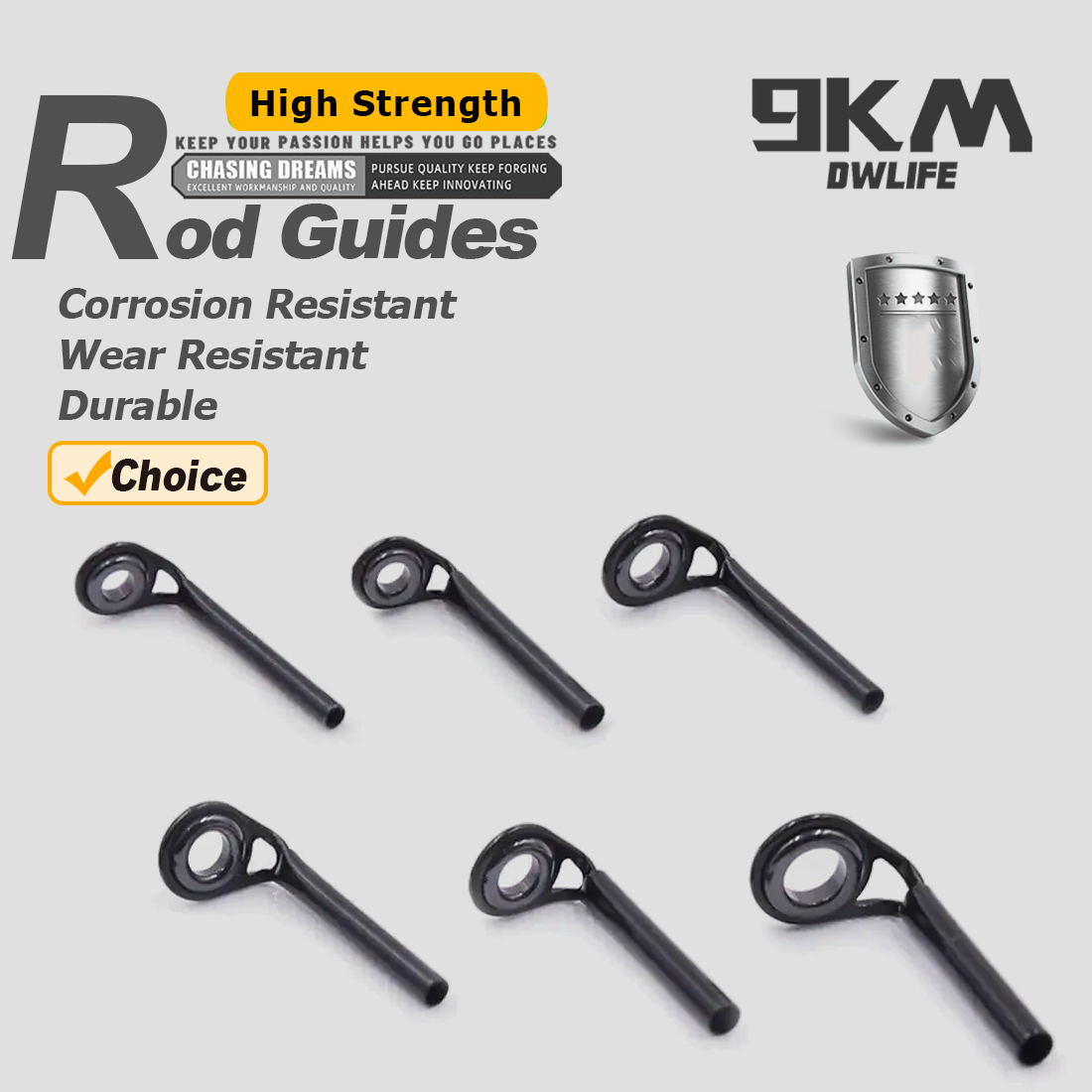 釣り竿ガイド 5 〜 10 個 MKT 釣り竿修理キットティ - Fishing Rod Guide Replacement のレビューと価格