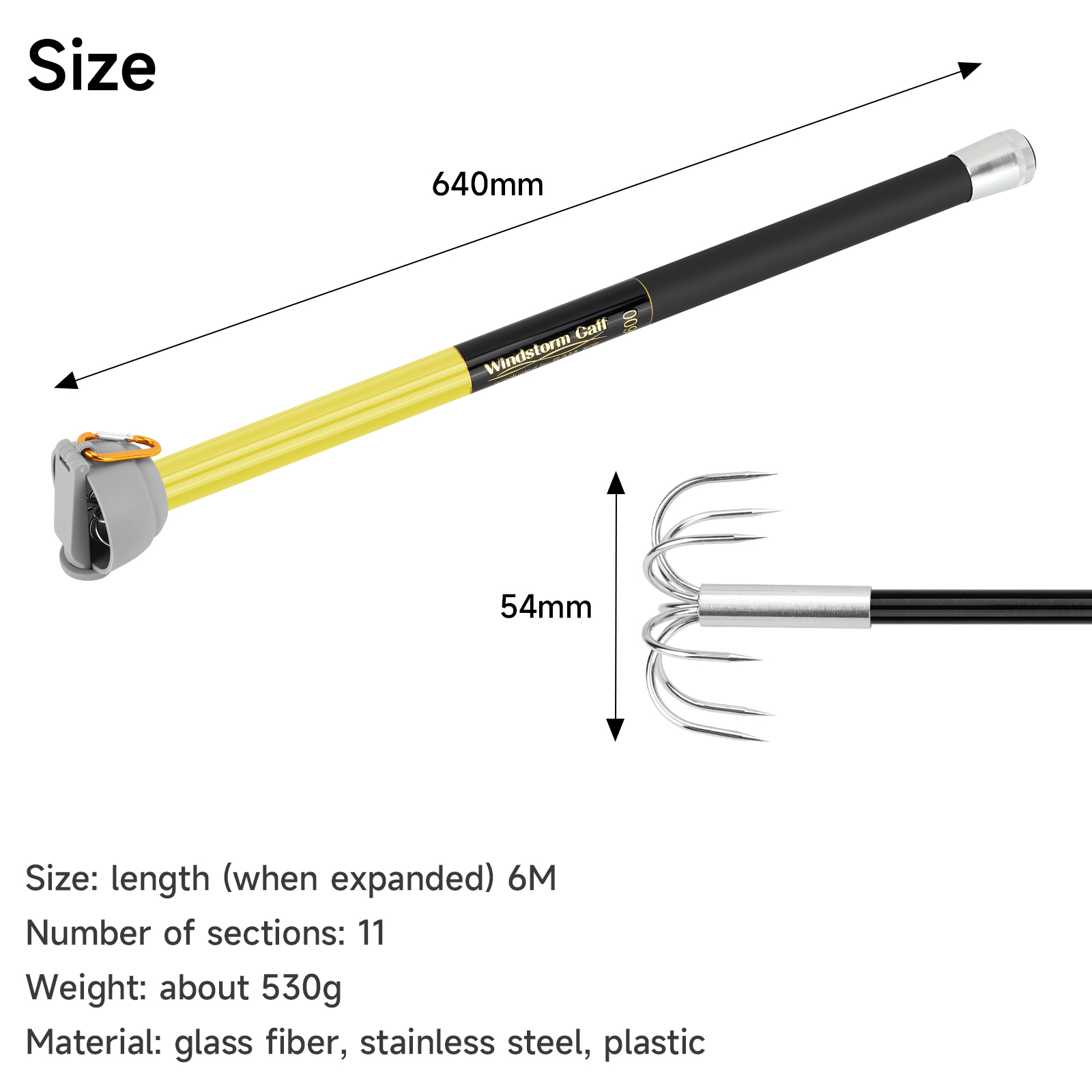 SANLIKE 6 メートル伸縮式イカ釣り竿ステンレス鋼 7 - Fishing Rod Carbon Fiber のレビューと価格