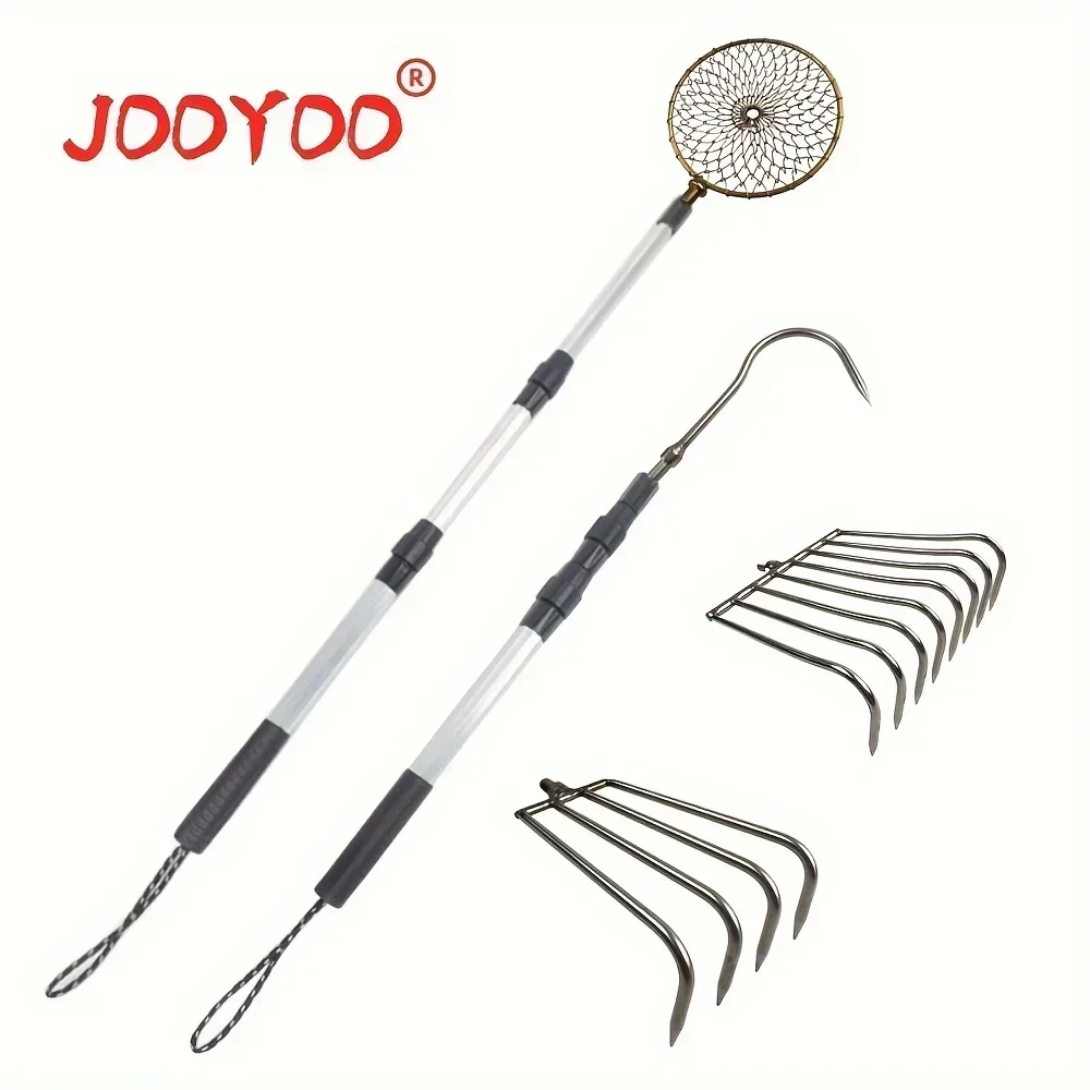 JOOYOO 伸縮式アルミ釣竿 格納式ハロースペードフック、 - Fishing Rod Casting のレビューと価格