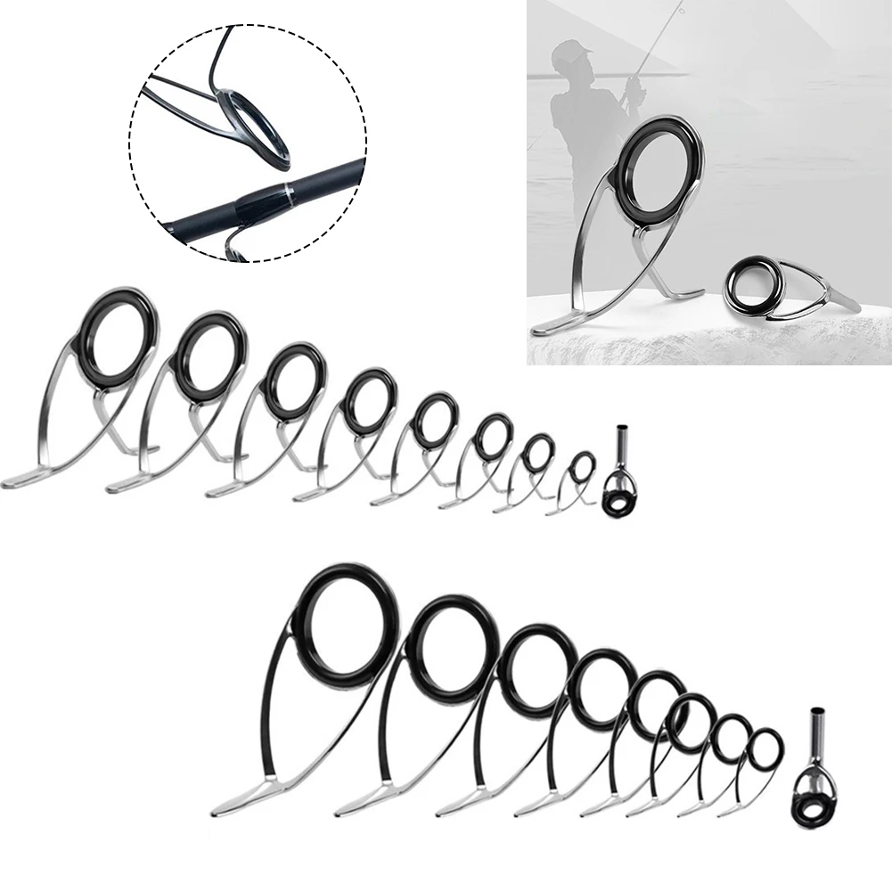 9 個釣竿トップリング先端アイガイド修理建物ステンレスキット - Fishing Rod Repair Kit のレビューと価格
