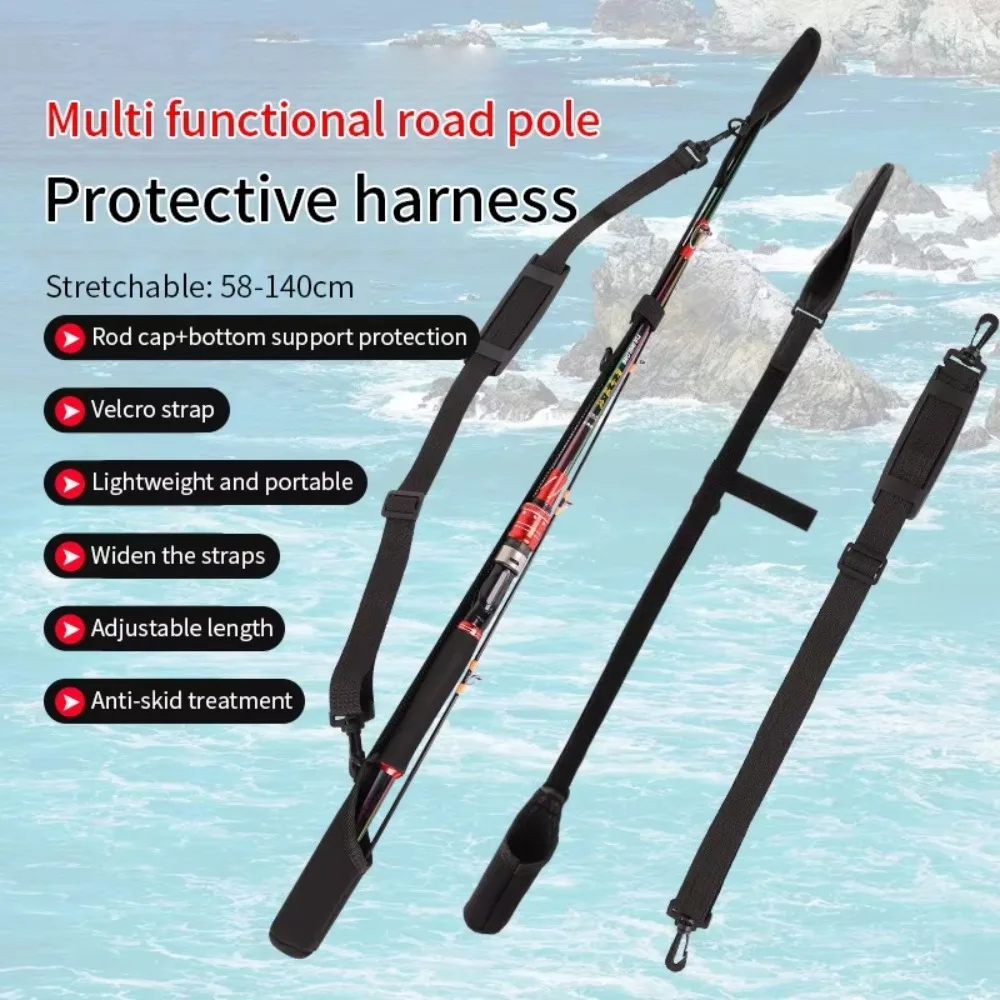 調節可能な釣竿収納バッグポータブル釣竿ショルダーベルト釣竿ベ - Fishing Rod Travel のレビューと価格
